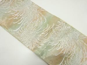 アンティーク　糸菊模様織り出し袋帯（材料）